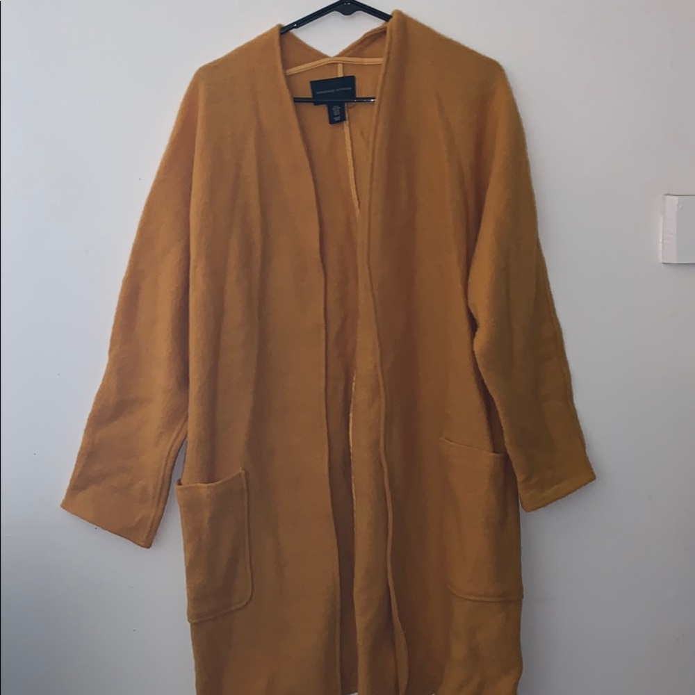 Adrienne Vittadini long wool cardigan coat